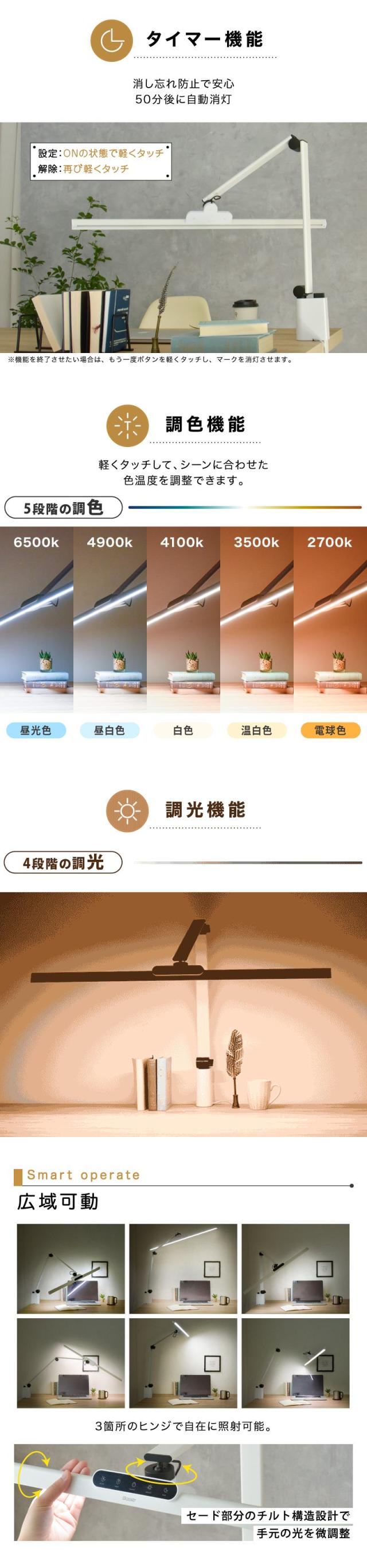 デスクライト LED デスクスタンド 電気スタンド スタンドライト おしゃれ ledライト 