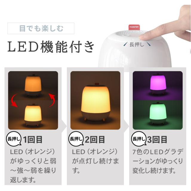 加湿器 1.4L 卓上 オフィス 超音波加湿器 上からの給水