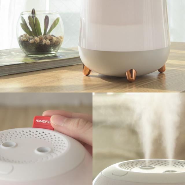 加湿器 1.4L 卓上 オフィス 超音波加湿器 上からの給水