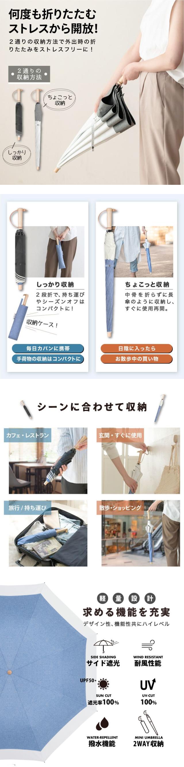 日傘 折りたたみ