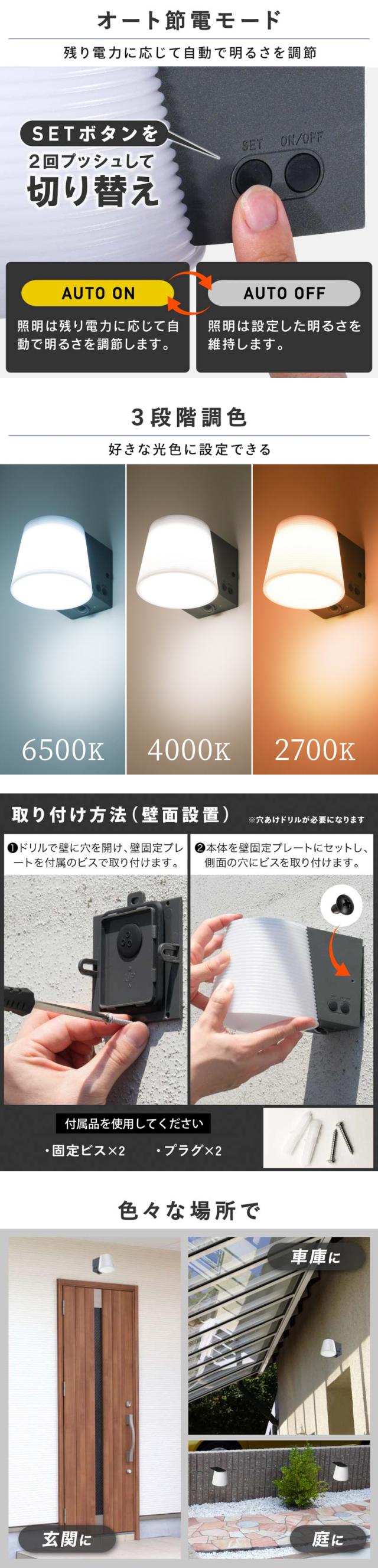 ソーラーライト カー ポート ライト ソーラー 屋外