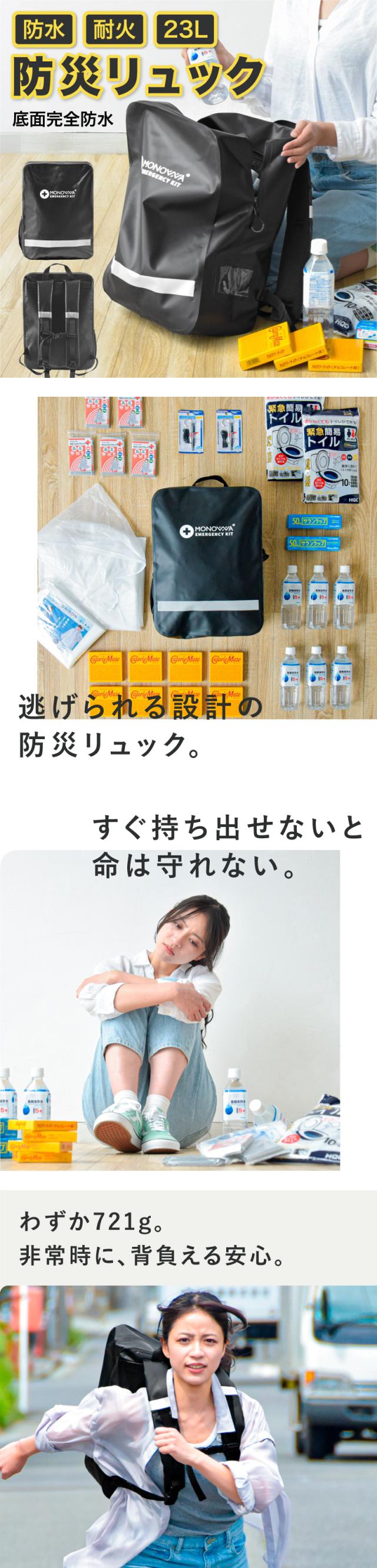 非常持出袋 非常用持ち出し袋 防災リュック 単品 避難リュック