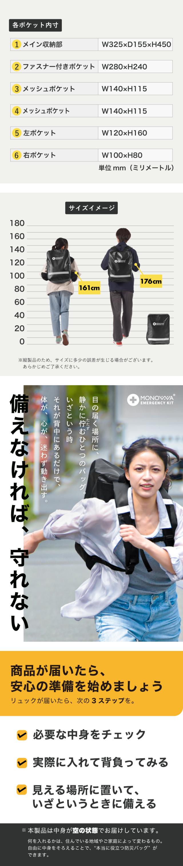 非常持出袋 非常用持ち出し袋 防災リュック 単品 避難リュック