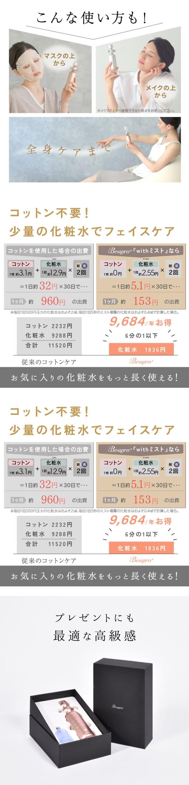 フェイススチーマー 美顔器 微粒子ミスト ハンディミスト スチーマー 化粧水