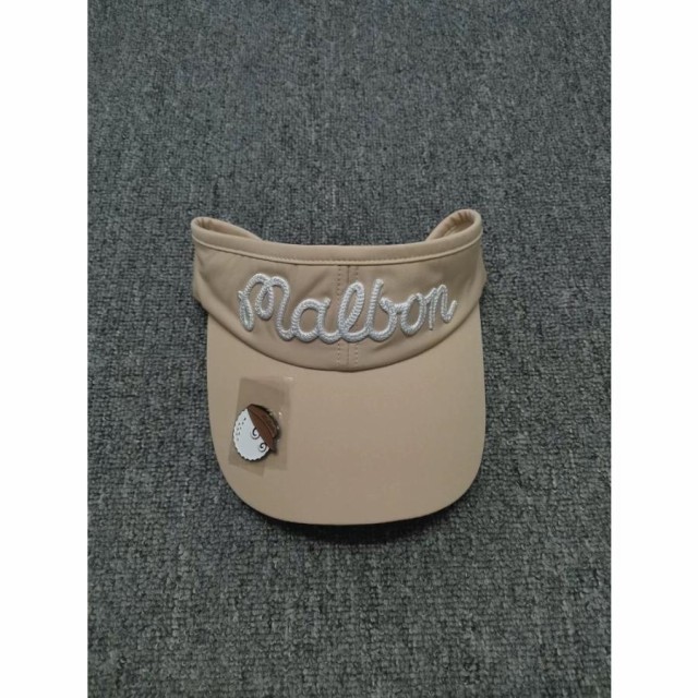 サンバイザー MALBON GOLF LOGO SUN VISOR バケッツ ロゴサンバイザー