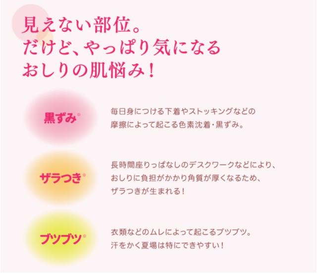 恋するおしり くぼみ形状 おしりケア ボディケア