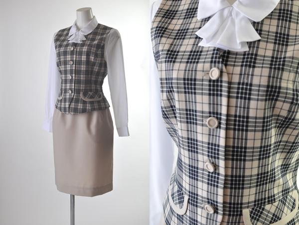 レディース 事務服 オフィス ビジネス 会社 企業 制服 ベストスーツ おしゃれ 5号-21号 スカート 日本製 仕事着 企業服 【AMZ】A270-6&370-17/B270-17&370-6/C268&368-6/D157&357-6/E260&360-2/F260&360-4/G216&316-1/H212-6&312-5(BL3F)