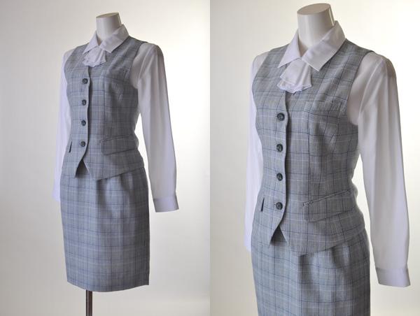 レディース 事務服 オフィス ビジネス 会社 企業 制服 ベストスーツ おしゃれ 5号-21号 スカート 日本製 仕事着 企業服 【AMZ】A270-6&370-17/B270-17&370-6/C268&368-6/D157&357-6/E260&360-2/F260&360-4/G216&316-1/H212-6&312-5(BL3F)