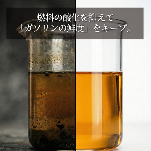 ガソリンの鮮度をキープ