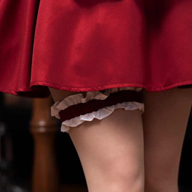 送料無料 レトロ 喫茶 メイド 赤 レッド メイド服 セット 送料無料 レトロ 喫茶 メイド 赤 レッド メイド服 セット