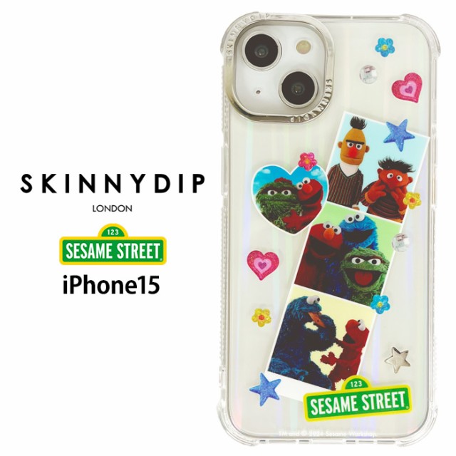 iPhone15 セサミストリート x SKINNYDIP TPU クリア ケース