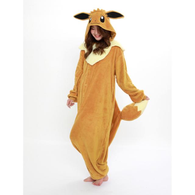 ★ 新品未使用★ポケモン ブラッキー 着ぐるみ Pokemon 着ぐるみ パジャマ 大人用 フリース素材 ブラッキー