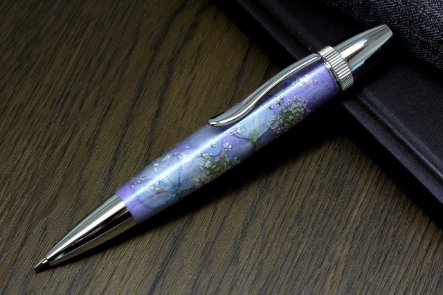 絶賛 即納可能 F Style Flower Pen 押花 ボールペン Tfb21 紫陽花 紫色 送料無料 Centrodeladultomayor Com Uy