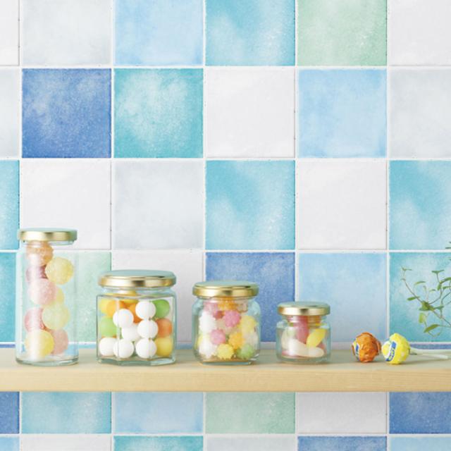 キッチン 壁紙 タイル のり付き タイル柄 壁紙 シール はがせる壁紙 リメイクシート 北欧 クロス 補修 防水