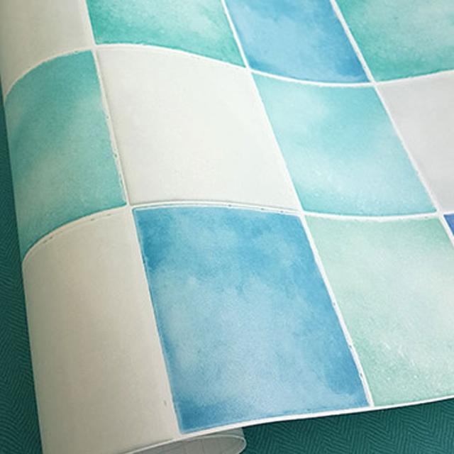 キッチン 壁紙 タイル のり付き タイル柄 壁紙 シール はがせる壁紙 リメイクシート 北欧 クロス 補修 防水