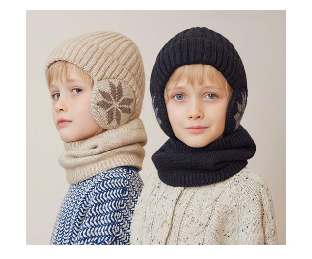 ニット帽 耳あて ジュニア キッズニット帽 ニット帽 耳あて 耳あて付きニット帽