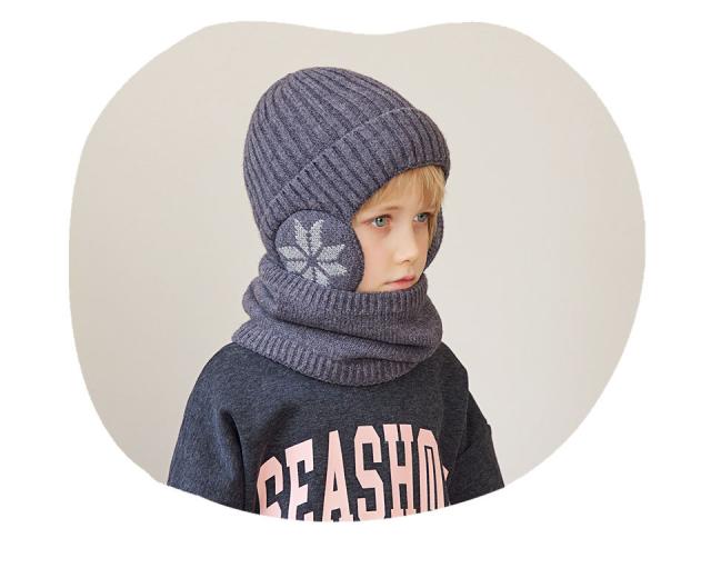 ニット帽 耳あて ジュニア キッズニット帽 ニット帽 耳あて 耳あて付きニット帽