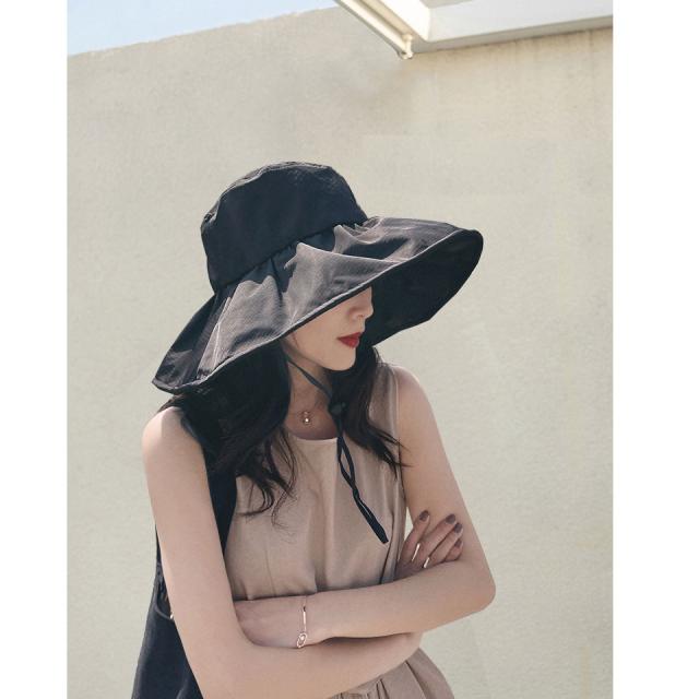 帽子 レディース uvカット バケットハット 折りたたみ つば広