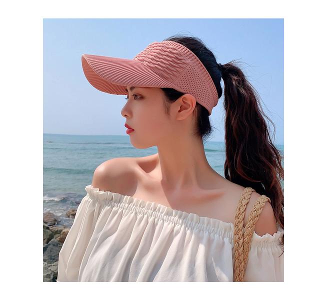 レディース サンバイザー 日よけ帽子 レディース つば広 バイザー サンバイザー