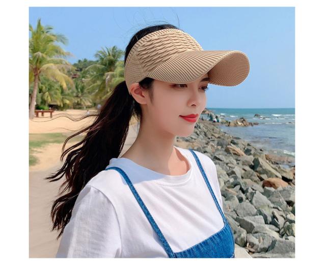 レディース サンバイザー 日よけ帽子 レディース つば広 バイザー サンバイザー