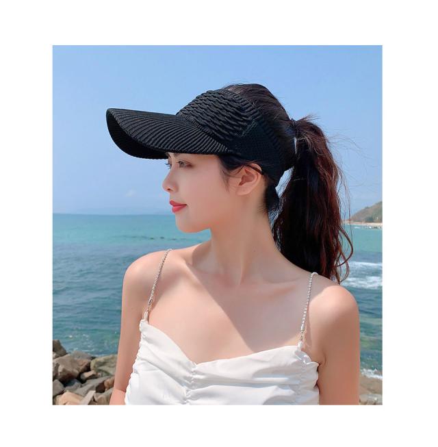 レディース サンバイザー 日よけ帽子 レディース つば広 バイザー サンバイザー