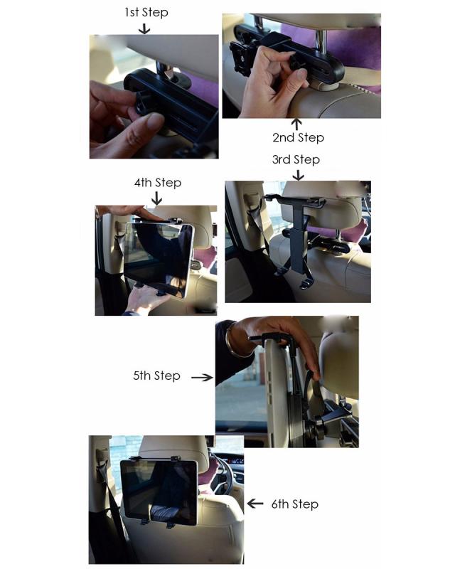 ヘッドレスト タブレットホルダー 車載用 後部座席 タブレット 車載ホルダー 後部座席