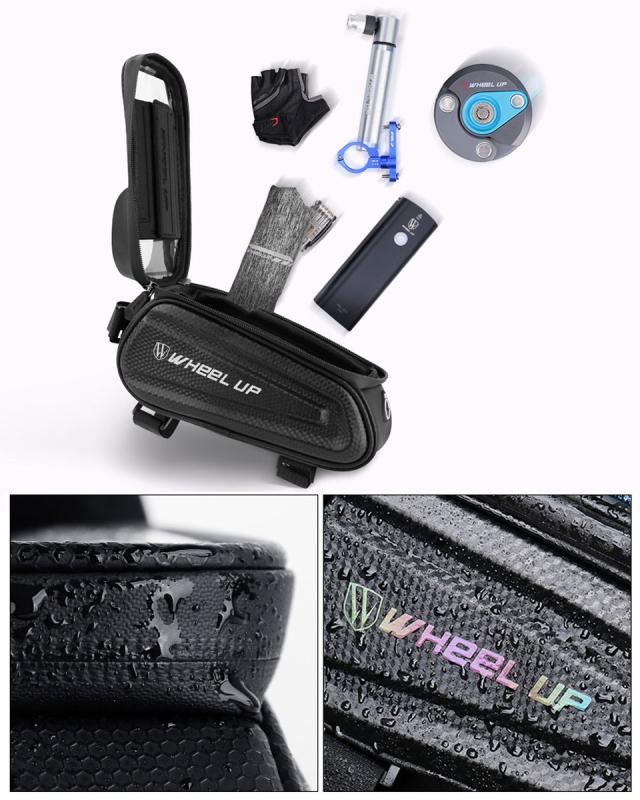 スマホホルダー 自転車 防水 自転車スマホホルダー トップチューブバッグ 自転車バッグ フロントバッグ 自転車フレームバッグ スマホバッグ