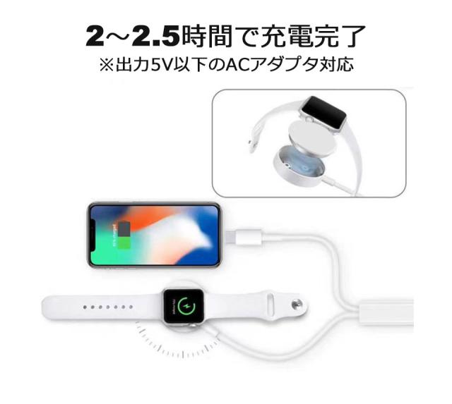 APPLE Watch 充電器 1m アップルウォッチ充電器 充電ケーブル