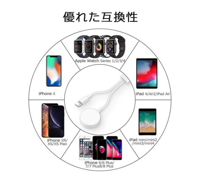 APPLE Watch 充電器 1m アップルウォッチ充電器 充電ケーブル