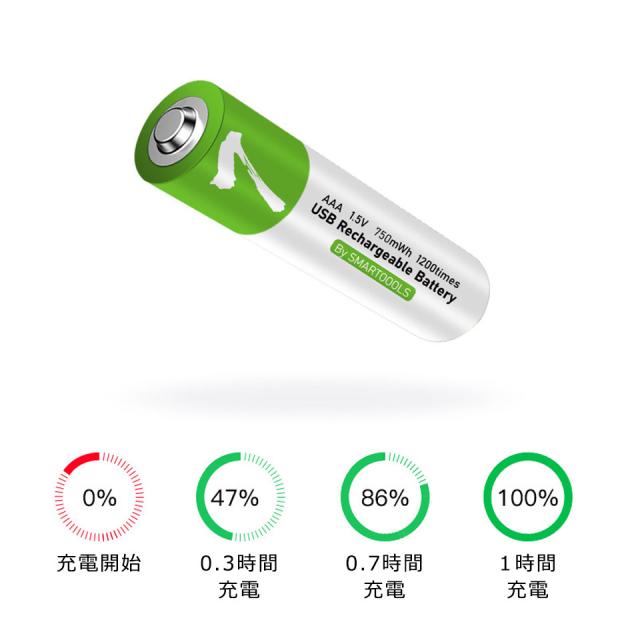単4充電池 Type-C USB充電 単三電池 充電器不要 単4 Type-C 充電池 USB直挿し リチウム単4バッテリー