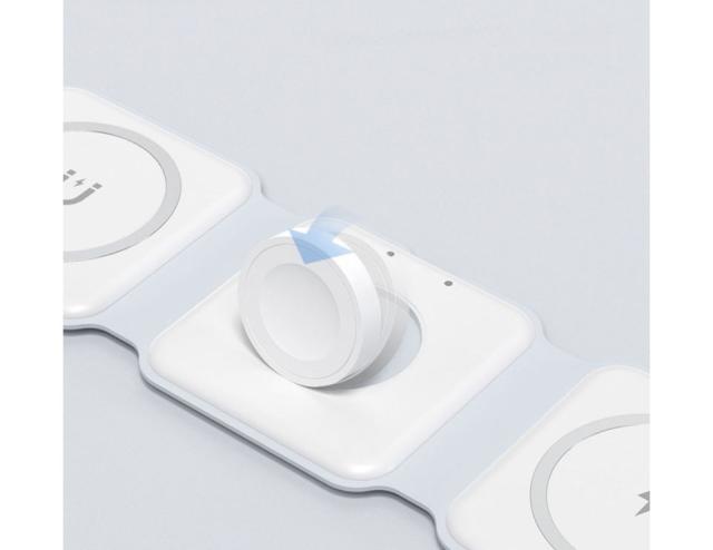 ワイヤレス充電器 3in1 折りたたみ Qi充電器 急速充電 マグネット充電器 magsafe 充電器
