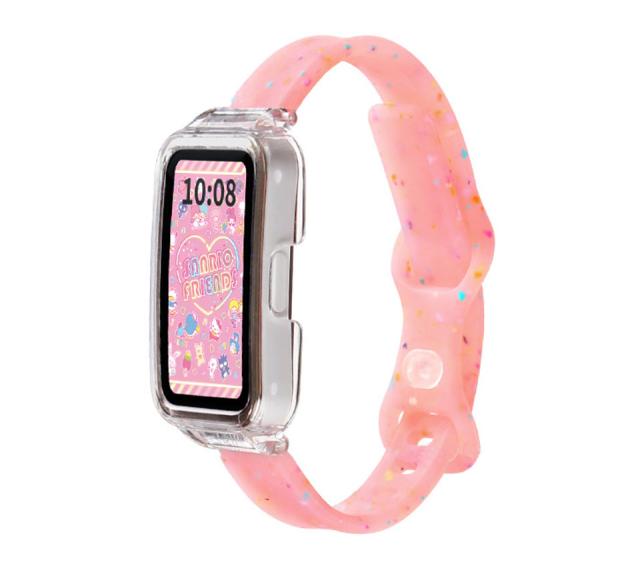 Huawei Band 9/9 NFC ストラップ 透明ケース 交換バンド