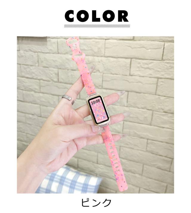 Huawei Band 9/9 NFC ストラップ 透明ケース 交換バンド