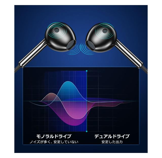 イヤホン 有線 マイク付き iPhone typec 3.5mm イヤホンマイク