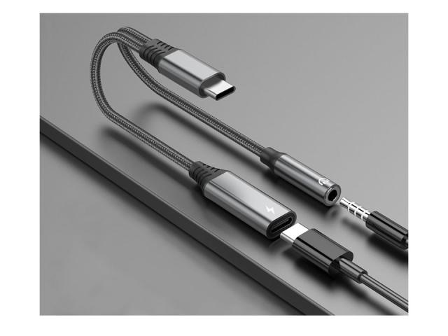 タイプc イヤホン 変換ケーブル 3.5mmイヤホンジャック PD急速充電 イヤホン変換ケーブル 変換アダプタ