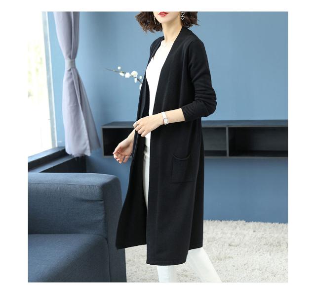 ロングカーディガン カーディガン レディース 秋冬 ロング丈 ミドル丈 トップス 秋冬ロングカーディガン