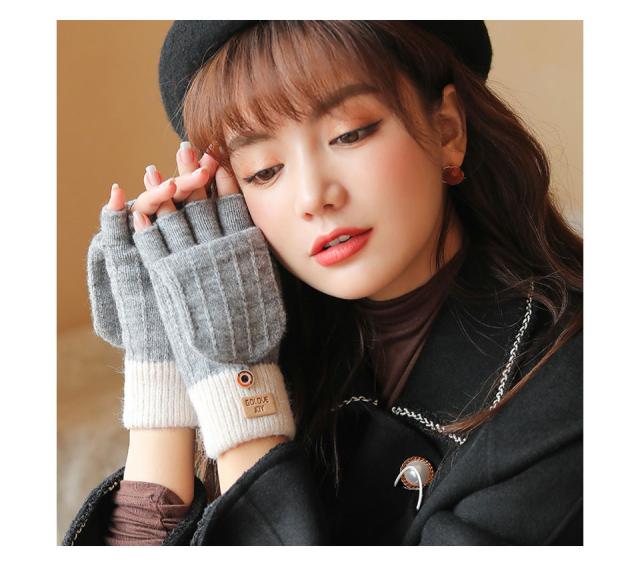 手袋 レディース ミトン 暖かい かわいい 2Way 防寒 スマホ対応