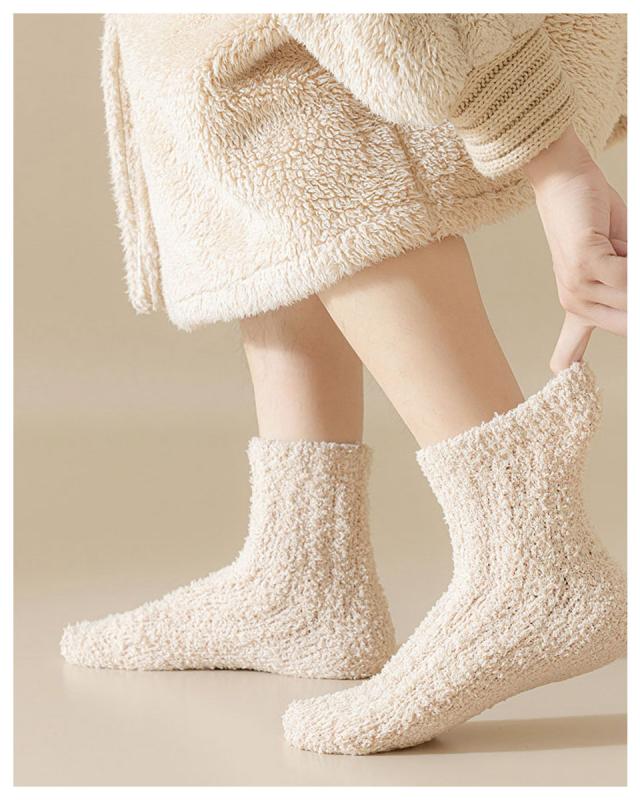 ルームソックス 冬 もこもこ 暖かい 靴下 暖かい あったかソックス あったか靴下 ショートクルー