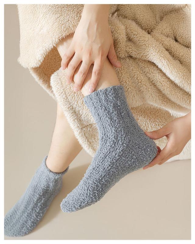 ルームソックス 冬 もこもこ 暖かい 靴下 暖かい あったかソックス あったか靴下 ショートクルー