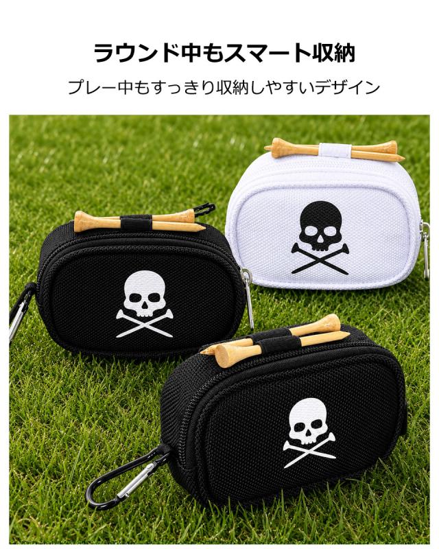 ゴルフポーチ ベルト付き ゴルフウエストポーチレディース PUレザー ゴルフボールケース ゴルフボール ケース ウエストポーチ