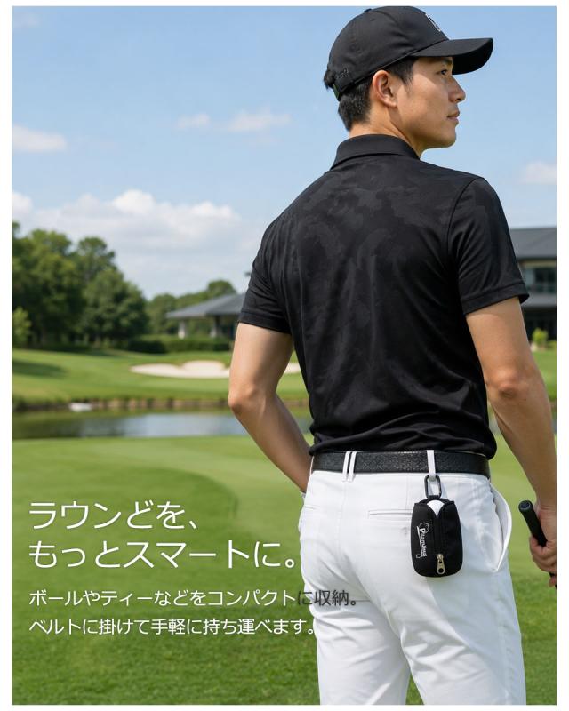 ゴルフボールケース ゴルフポーチ ゴルフ ボールポーチ かわいい レディース メンズ ボールケース ゴルフボール入れ ボール入れ