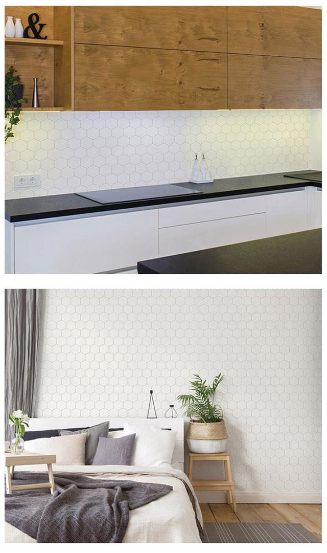 キッチン 壁紙 タイル のり付き タイル柄 壁紙 シール はがせる壁紙 リメイクシート 北欧 クロス 補修 防水