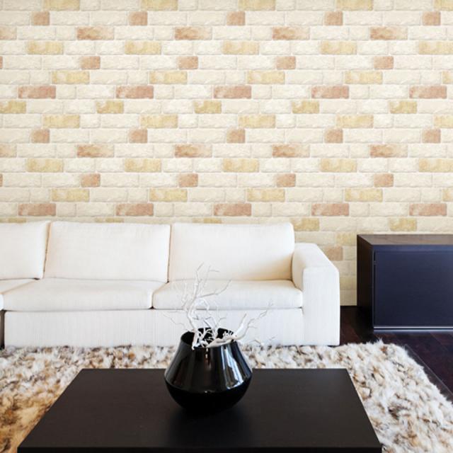 壁紙 レンガ 壁紙 シール はがせる壁紙 リメイクシート のり付き 北欧 クロス 補修 防水