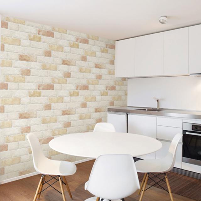 壁紙 レンガ 壁紙 シール はがせる壁紙 リメイクシート のり付き 北欧 クロス 補修 防水