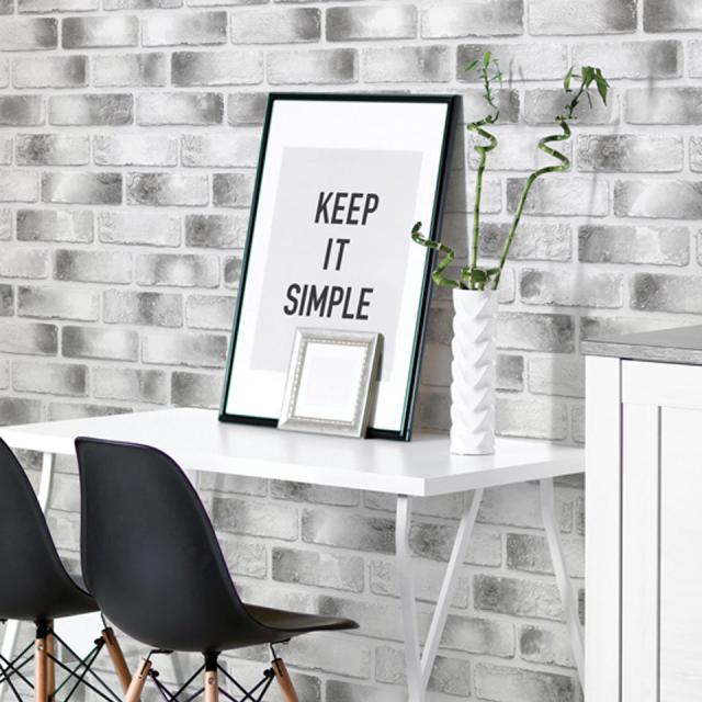 壁紙 レンガ 壁紙 シール はがせる壁紙 リメイクシート のり付き 北欧 クロス 補修 防水