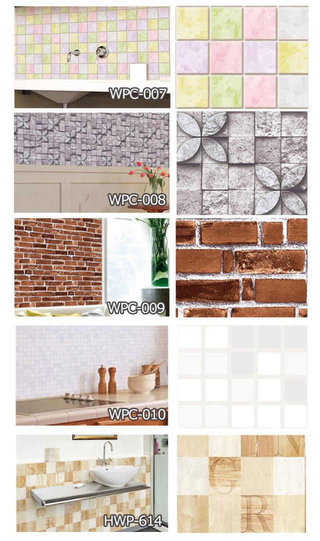 壁紙 はがせる シール のり付き レンガ 白