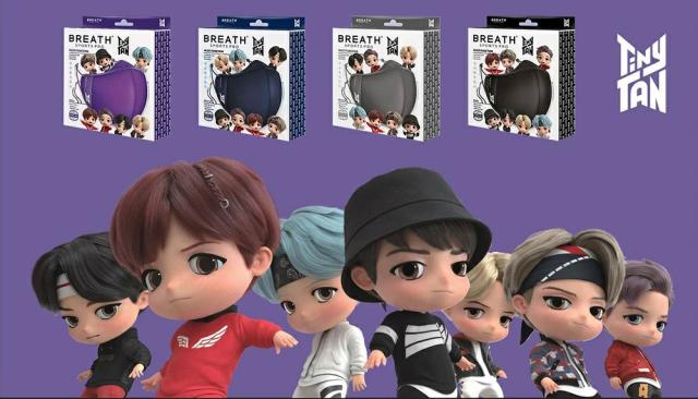 TinyTANｘBREATH SLIVER BTS スポーツプロマスク BTSマスク 韓国マスク
