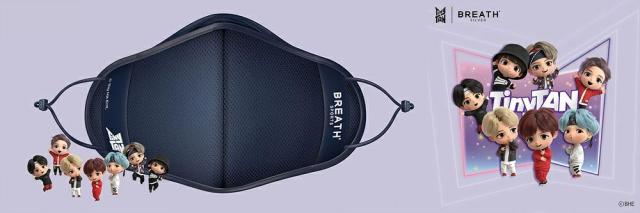 TinyTANｘBREATH SLIVER BTS スポーツプロマスク BTSマスク 韓国マスク
