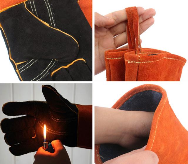 耐火グローブ 耐熱グローブ 耐熱手袋 キャンプグローブ キャンプ手袋 革手袋 作業用手袋