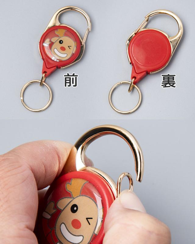 リール キーホルダー かわいい キャラクター ミニ リール キーホルダー リール付き キーホルダー